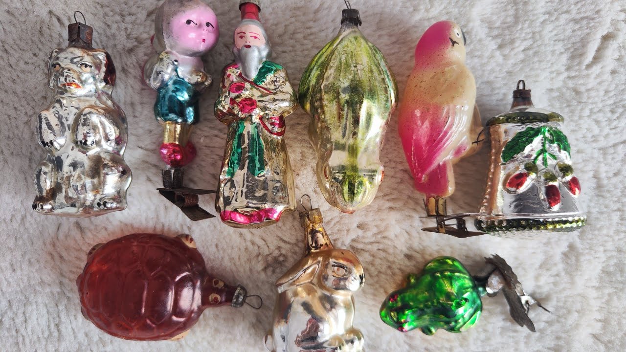 24. СОВЕТСКИЕ ёлочные игрушки. РАСПАКОВКА посылки