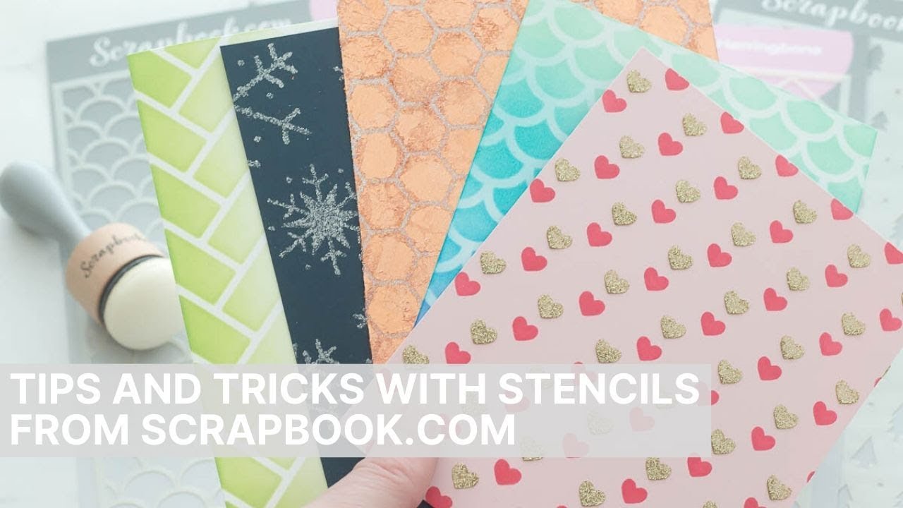 New Stencils from Scrapbook.com + Stenciling Ideas