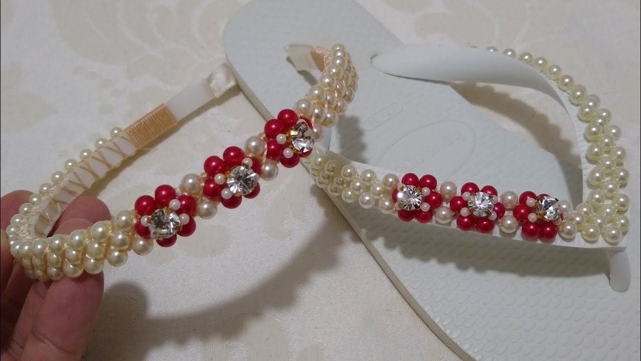 Tiara de Pérolas e Strass para KIT com CHINELO | Cícero Alencar