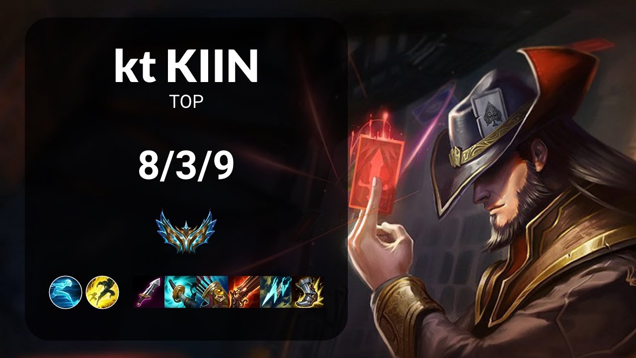kt Kiin Twisted Fate vs Vayne TOP - KR CHALLENGER Patch 14.4