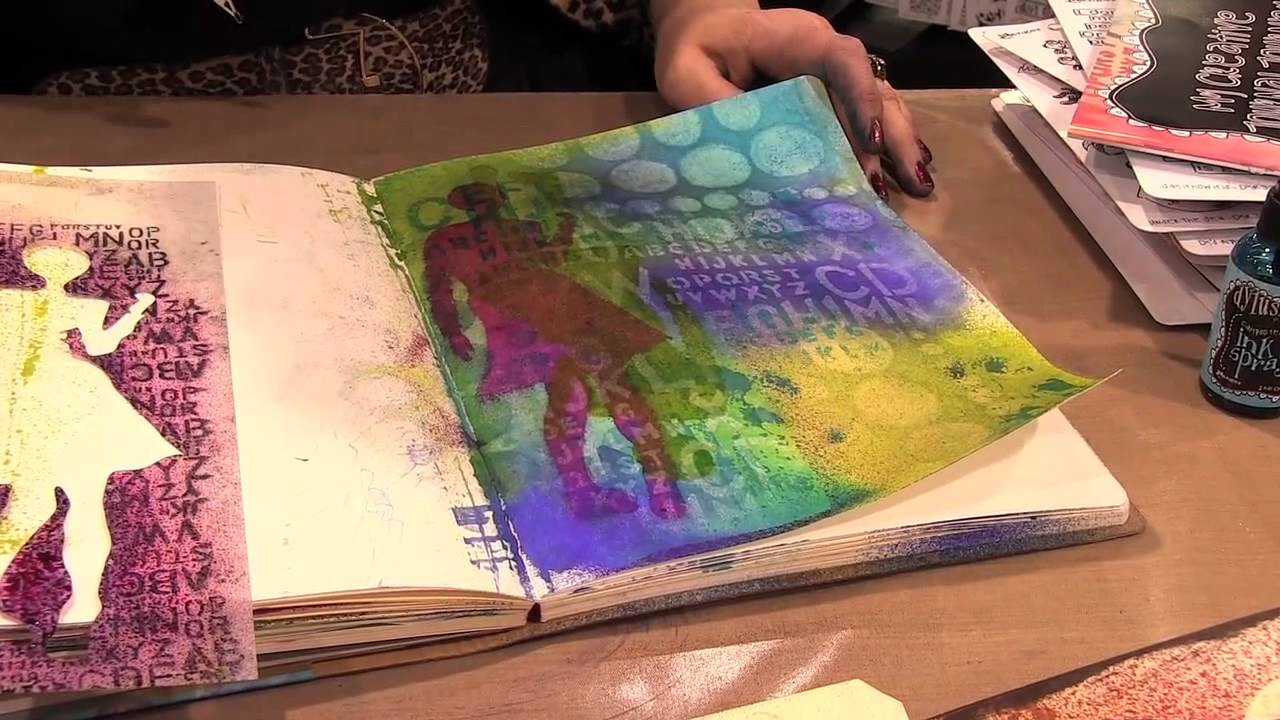 Scrap Time - CHA Winter 2013 - Dyan Reaveley Dylusions Demo