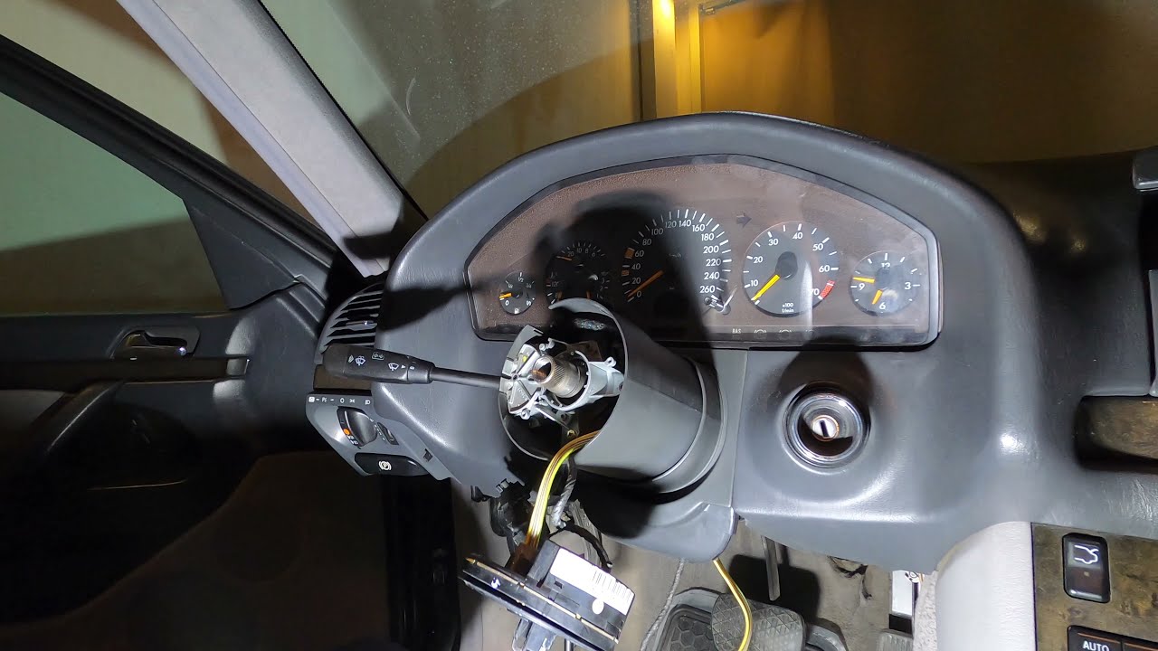 Steering Angle Sensor removal From Mercedes W140 I Tried Fixing it, was I able to? Steering Out