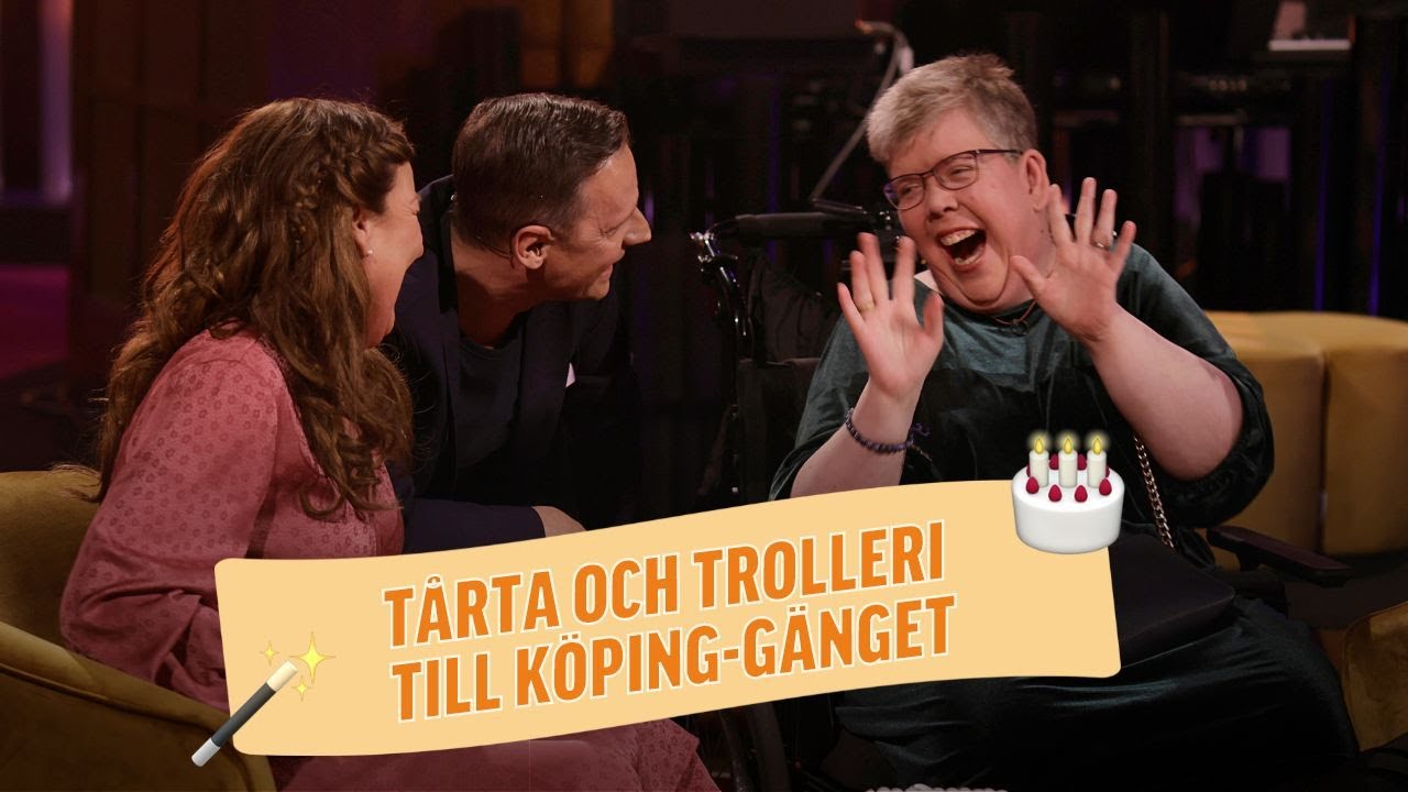 Här överraskas Linda Hammar av BingoLotto!