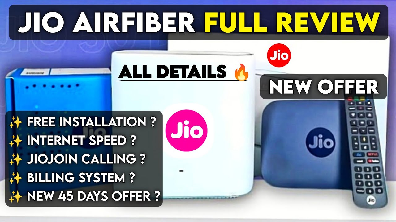 Jio AirFiber Full Review | Jio AirFiber Installation, Bill, Internet Speed And Calling All Details 🔥