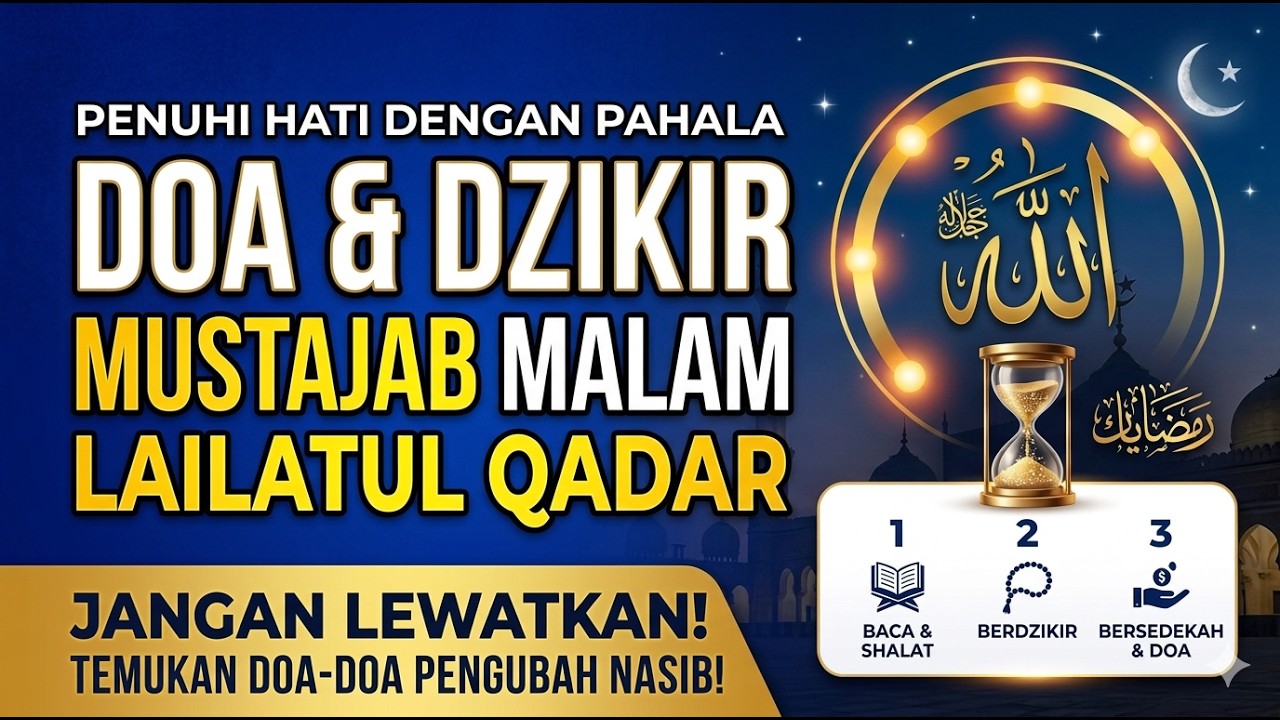 Doa Mustajab 10 Malam Terakhir Ramadhan - Amalan Dzikir Malam Lailatul Qadar