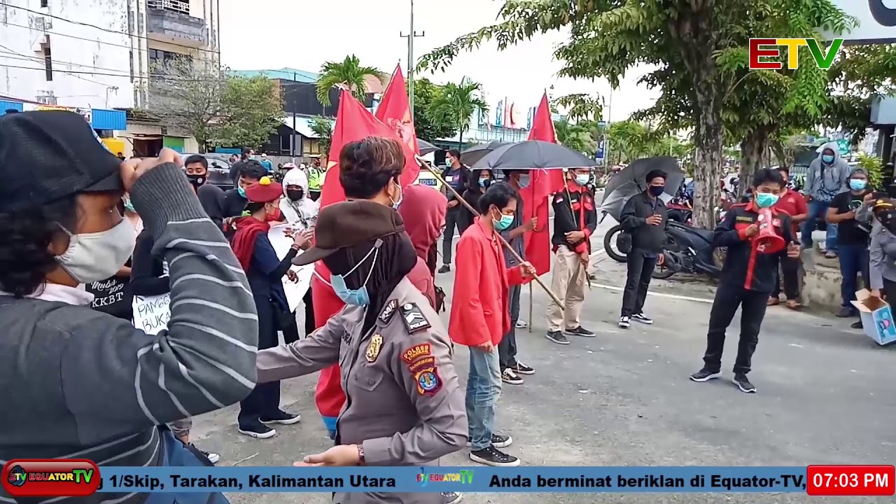 ALIANSI GERAM GELAR AKSI DAMAI PENOLAKAN TERHADAP OMNIBUS LAW