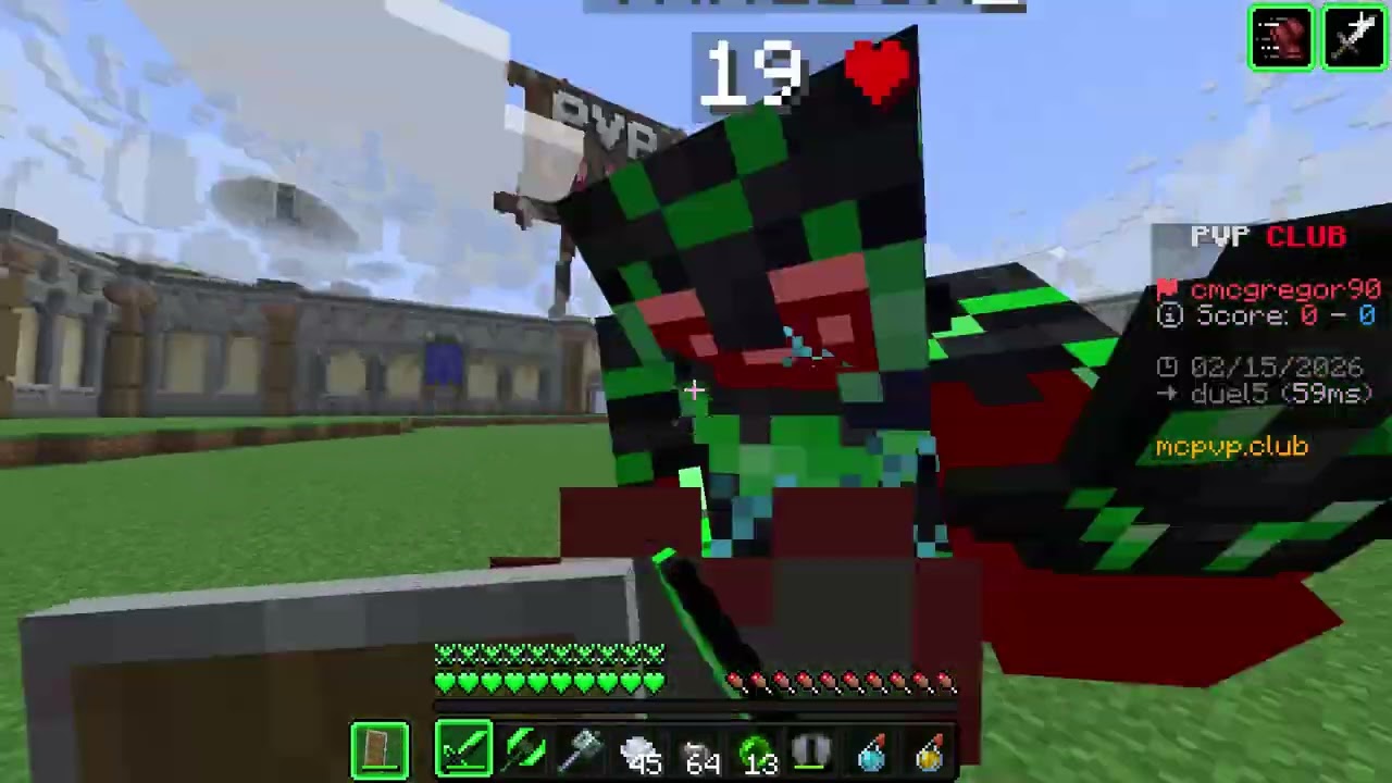 minecraft pvp on pvp club ip in the description