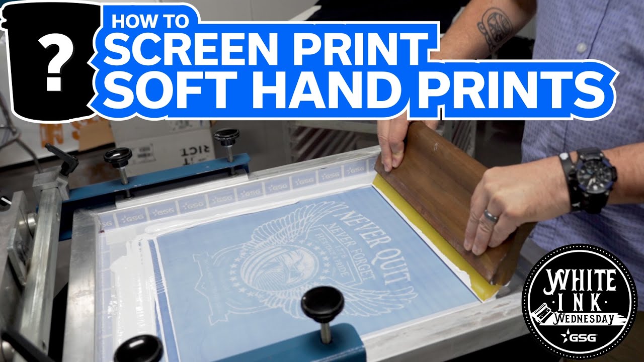 How to Screen Print Soft Hand White Ink | White Ink Wednesday