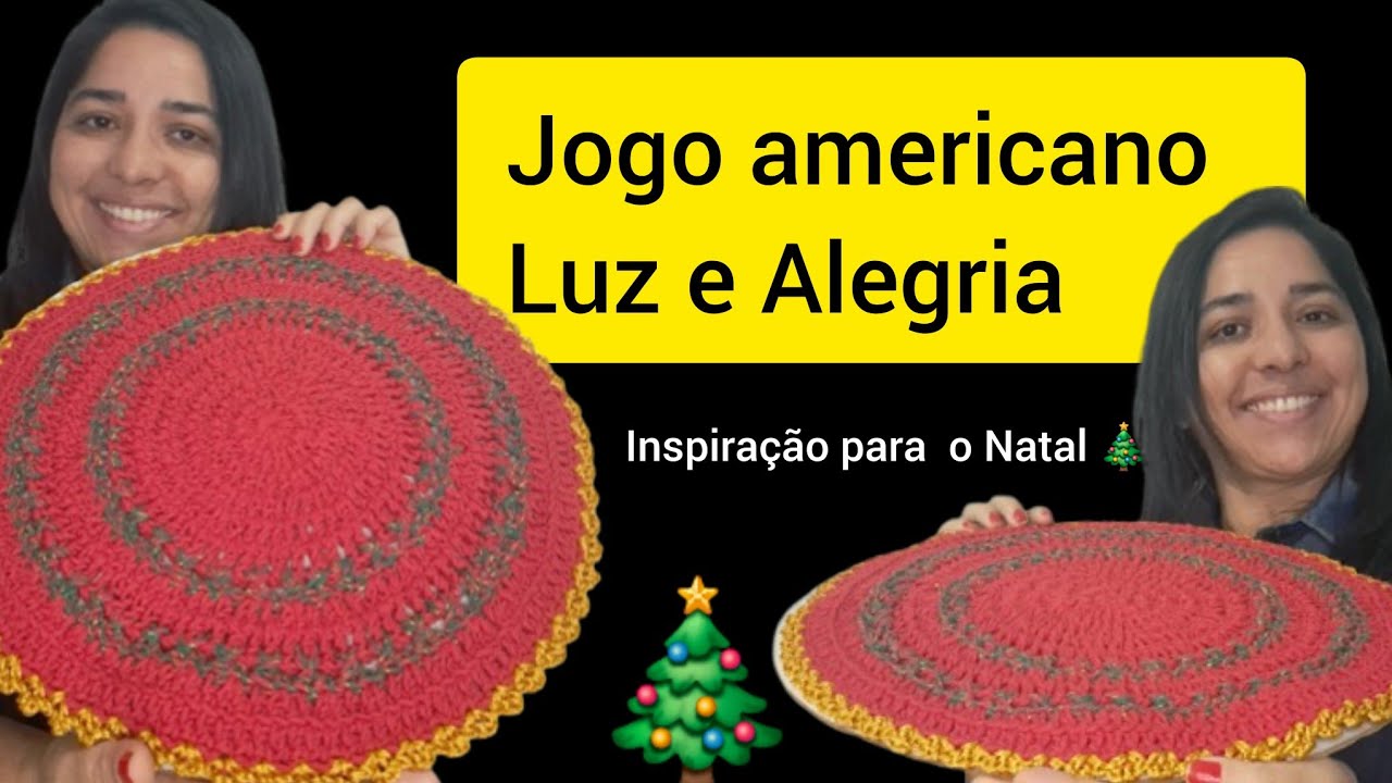 Jogo americano Luz e Alegria 