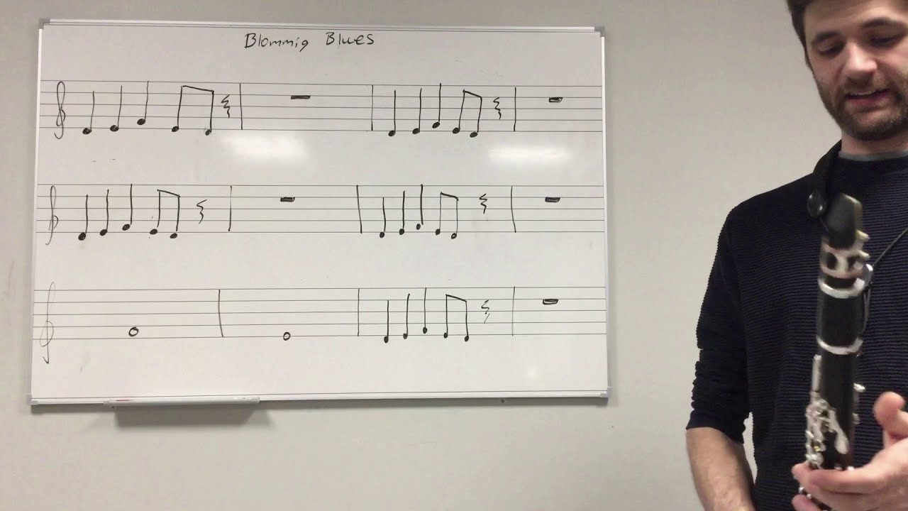 Blommig Blues   Klarinett