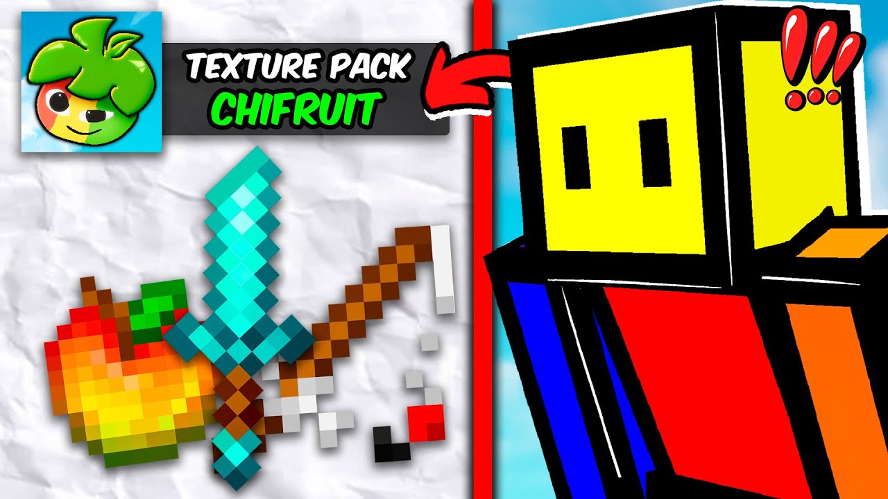 SoyCubo PRUEBA EL TEXTURE PACK de CHIFRUIT y ESTO OPINA!! 😱🤯