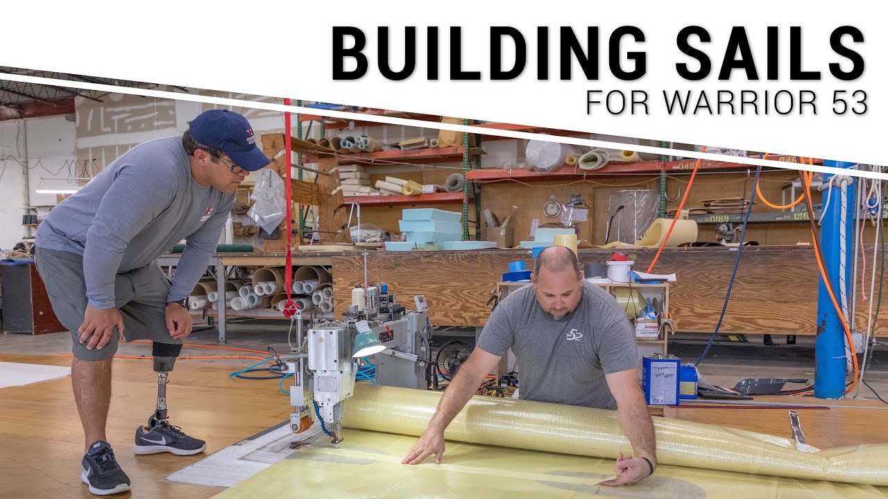 Warrior 53' gets new sails thanks to Bainbridge International, USMMA SF, and sailmaker Tyler Hadden