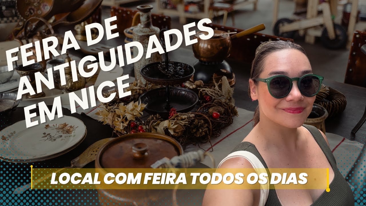 COURS SALEYA na Segunda-Feira: Mercado de ANTIGUIDADES + Brocante em Nice!