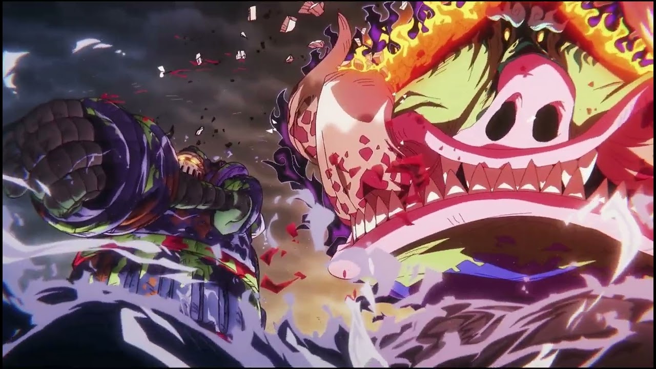 One piece 1151 | Emet the iron giant punches one of the five elders saint topman warcury
