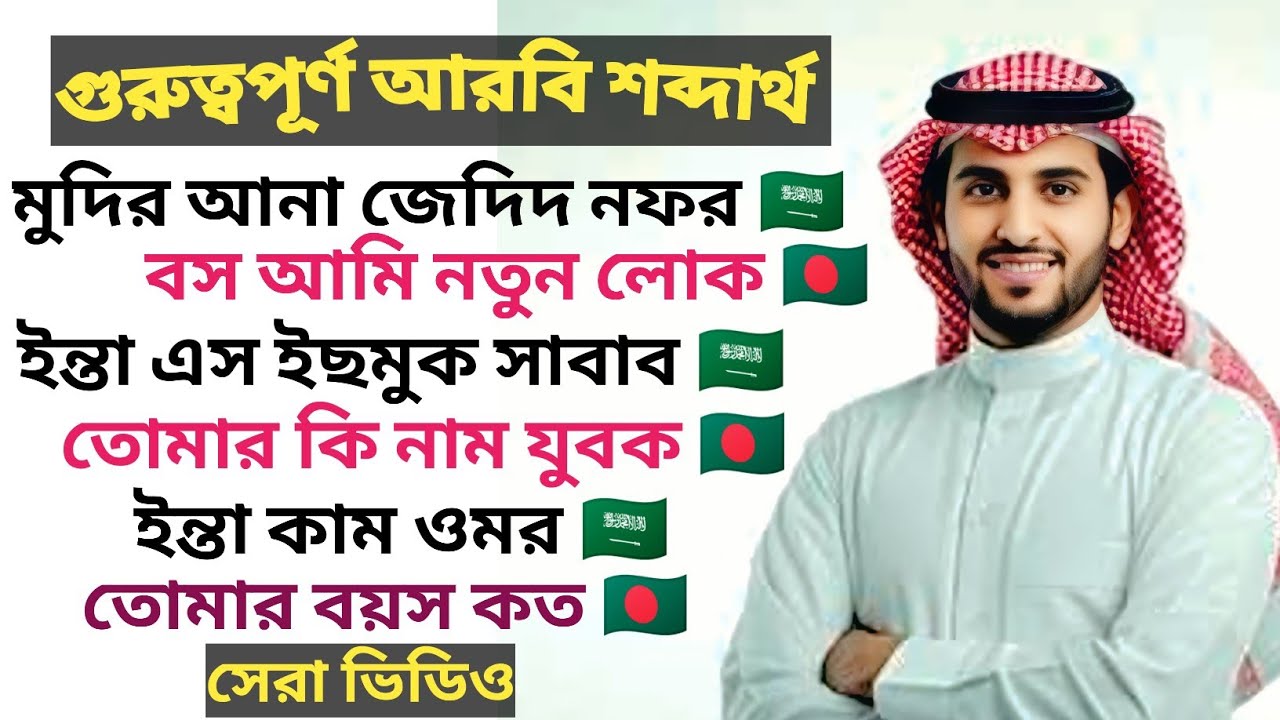 গুরুত্বপূর্ণ 150 টি আরবি শব্দ অর্থ শিখেনিন সহজে।