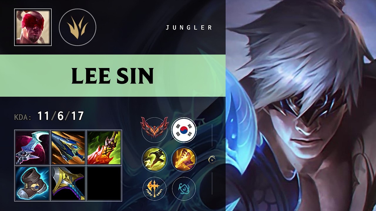 Lee Sin Jungle vs Pantheon - KR Grandmaster Patch 26.17