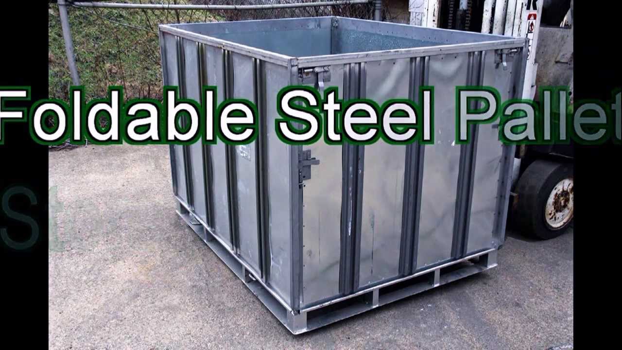 Foldable Metal Pallets   ..  Metal Collapsible Gaylords    ..   Assembling
