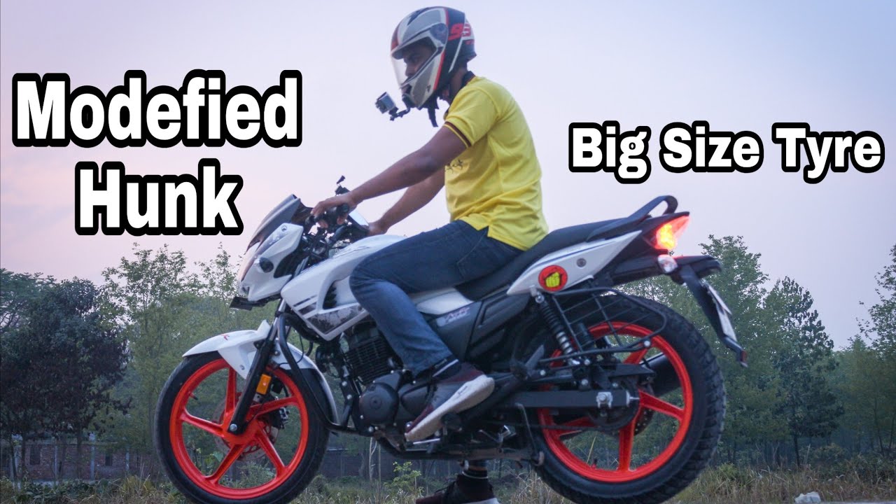 Modefied Hero Hunk | Twin disk | Hunk Rim Color | 120 Size Tyre installed | RKN Vlogs