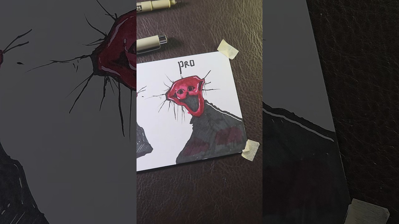 Drawing The Boiled One Doctor Nowhere as PRO ARTIST #drawingtutorial #art #horror # #horrorartwork