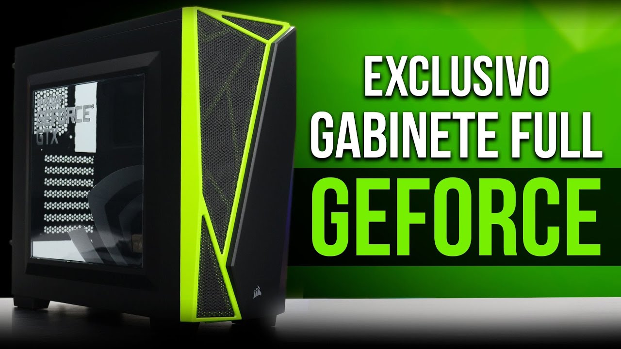 EXCLUSIVO GABINETE FULL GEFORCE | Corsair Spec-04 NVIDIA Edition