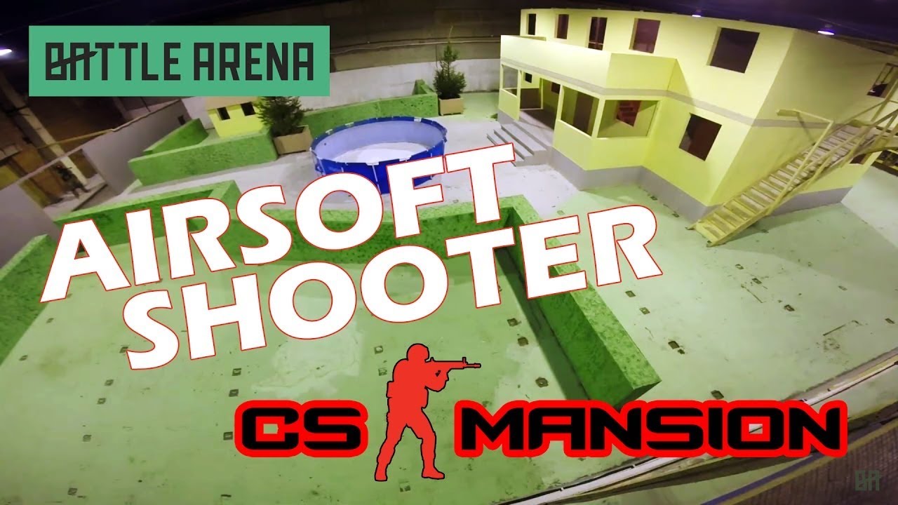 [ENG] Counter Strike&Airsoft / Airsoft on CS Mansion Map / BattleArena