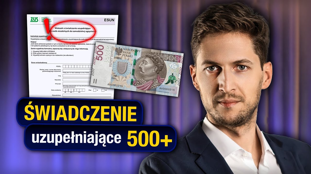 500+ świadczenie uzupełniające dla osób niezdolnych do samodzielnej egzystencji