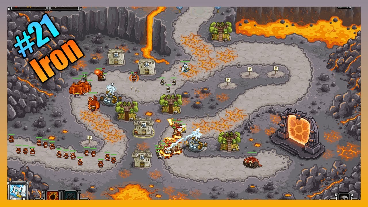 PIT OF FIRE Iron Challenge Walkthrough【Veteran】| Kingdom Rush (Elite Level)