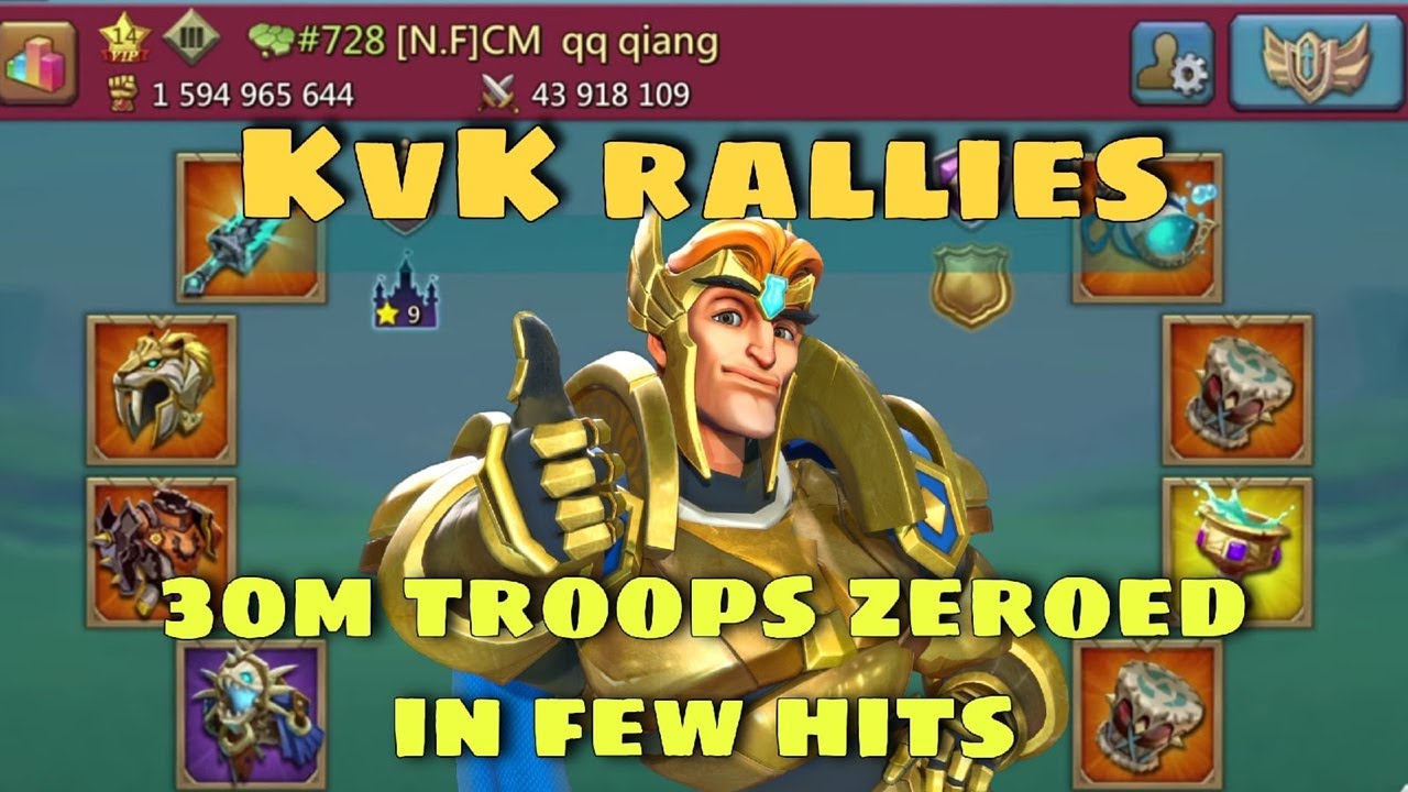 Lords Mobile - Rallies on KVK. Nobody is safe. We zeroed all fury targets