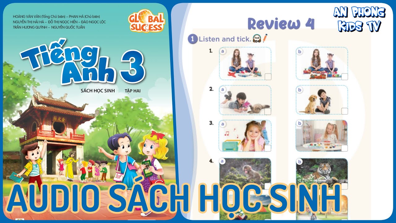 Review 4 | Audio Sách Học Sinh Tập 2 Tiếng Anh 3 Global Success Lớp 3 mới 2022 Phụ Đề Song Ngữ