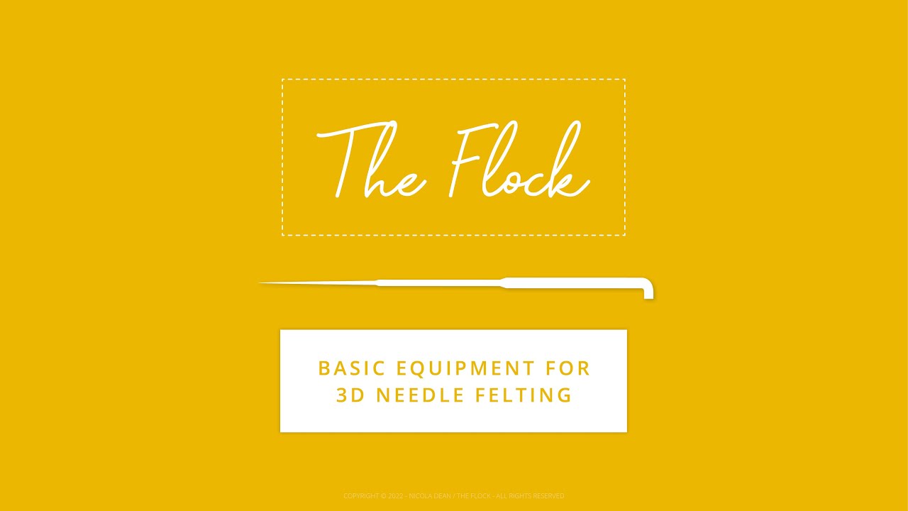 Basic equipment for 3D needle felting