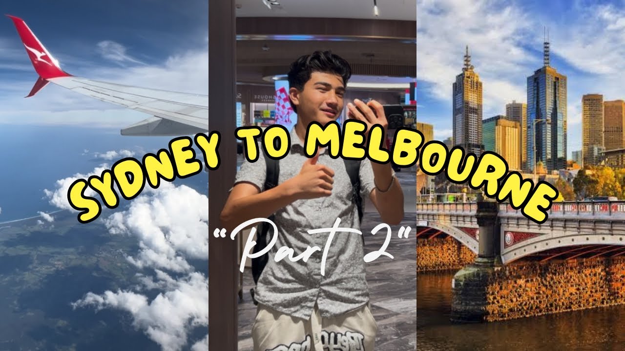 “First Day in Melbourne🇦🇺 | Sydney to Melbourne Flight + Hotel Room Tour😍