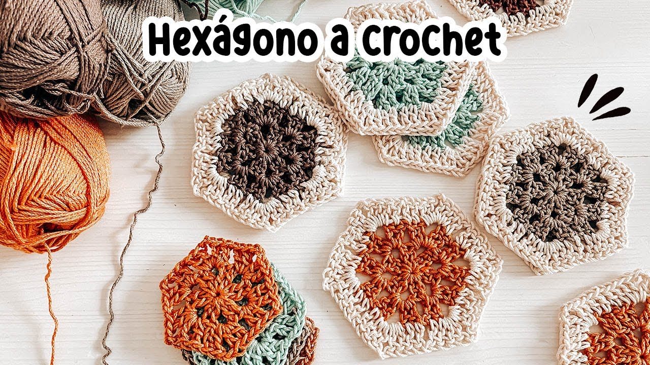 Cómo tejer HEXÁGONOS a Crochet - TUTORIAL PASO A PASO | Danii's Ways