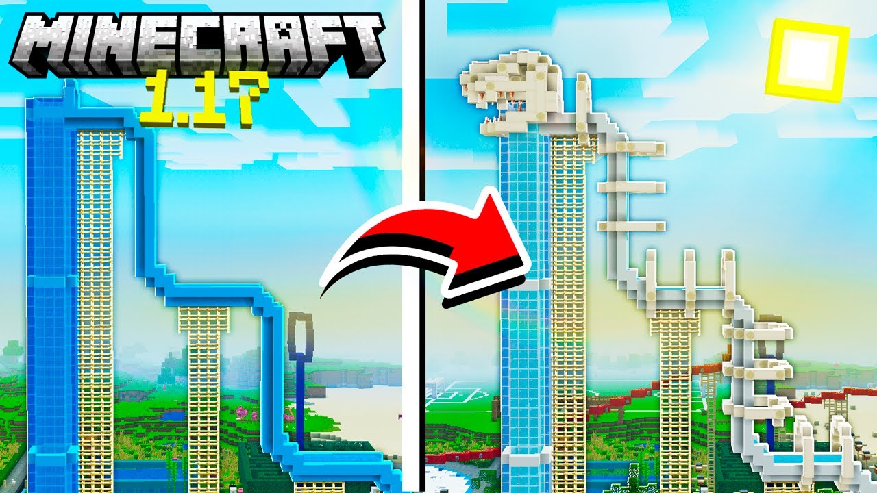 TOBOGÃ NORMAL vs TOBOGÃ PRO NO MINECRAFT 1.17#74 CREATIVESQUAD