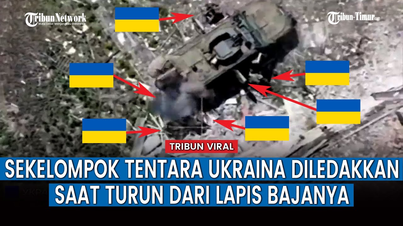 [FULL] Kendaraan Militer Ukraina Meledak Dahsyat Kena Drone dan Granat Rusia
