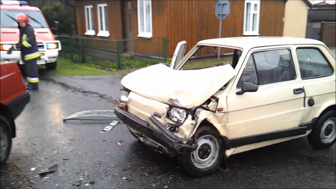 Zderzenie poloneza z maluchem Cieszęcin