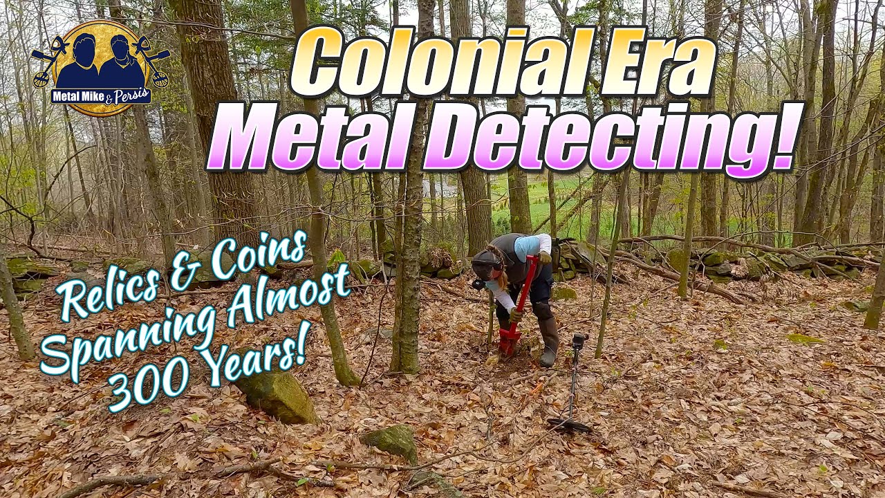 Colonial Era Coins and Relics Metal Detecting in the Woods Surrounding a 1790 Farm! #treasureSundays