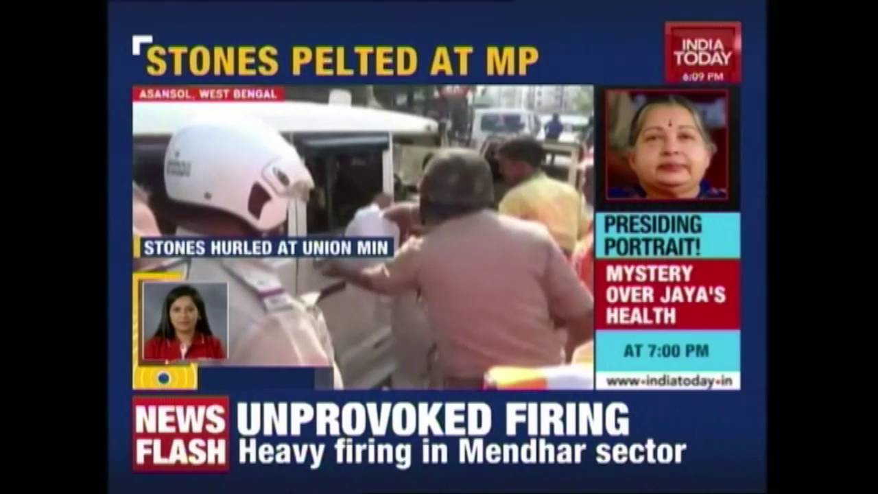 Stones Pelted At Union Minister In Asansol,W.B