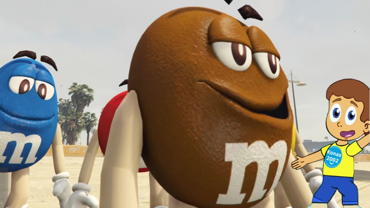 M&M’S ESCAPE FROM THE CANDY FACTORY IN GTA 5 !  || GTAV MOD Gameplay || Konas2002