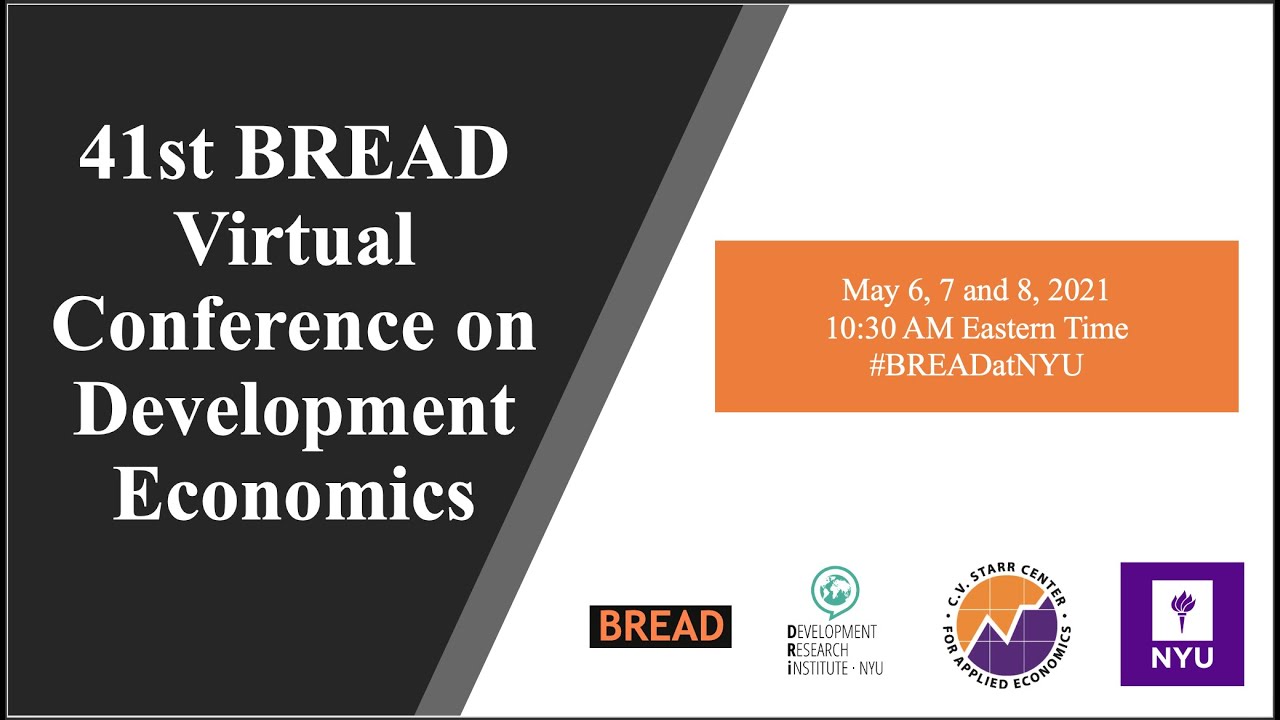 DAY 1: 41st BREAD Virtual Conference on Development Economics