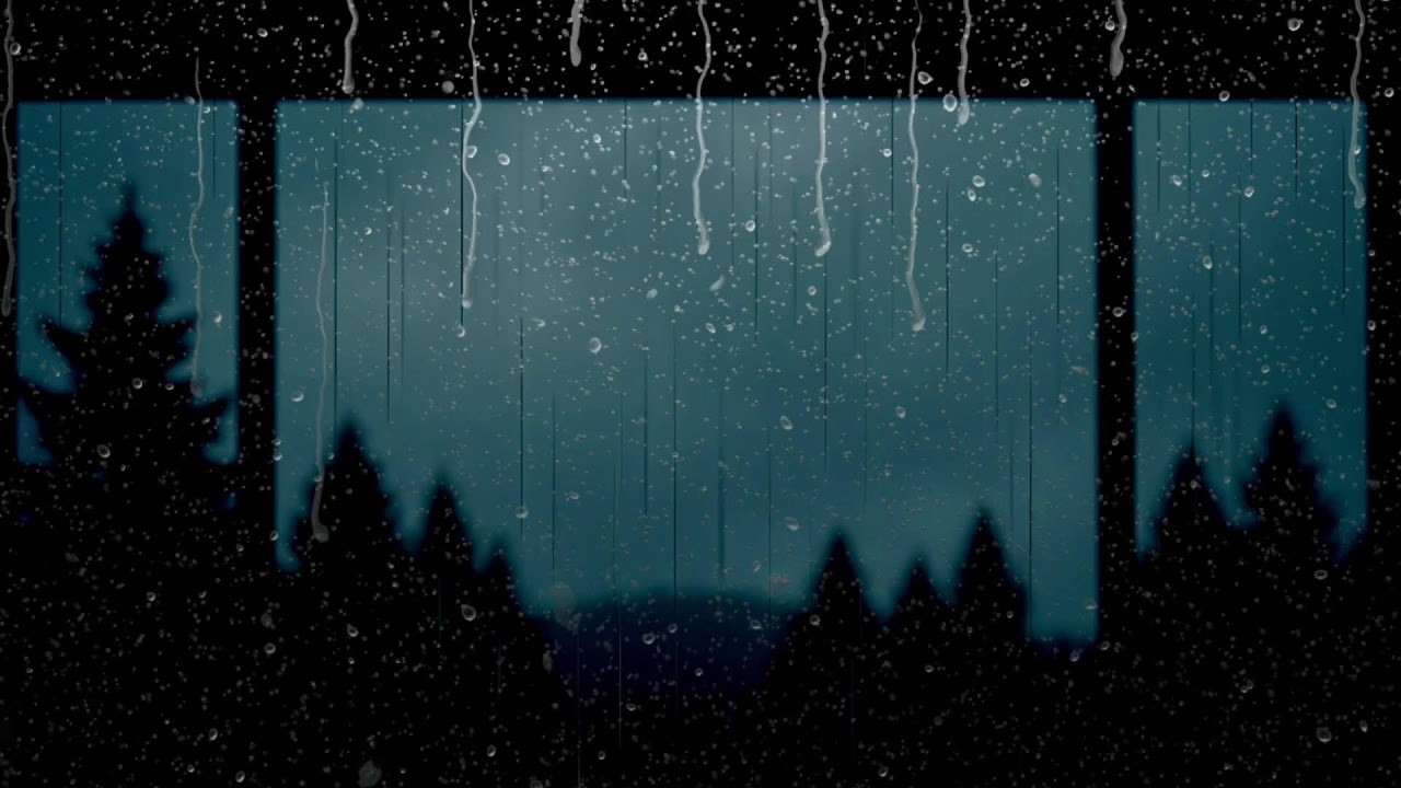 Peaceful Rainstorm with Gentle Thunder BLACK SCREEN | Sleep Relaxation Dark Screen Audio
