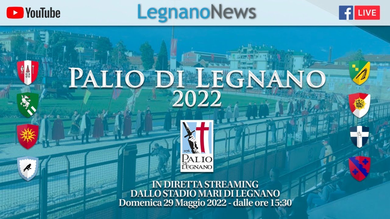 In diretta Stadio Giovanni Mari: PALIO DI LEGNANO 2022