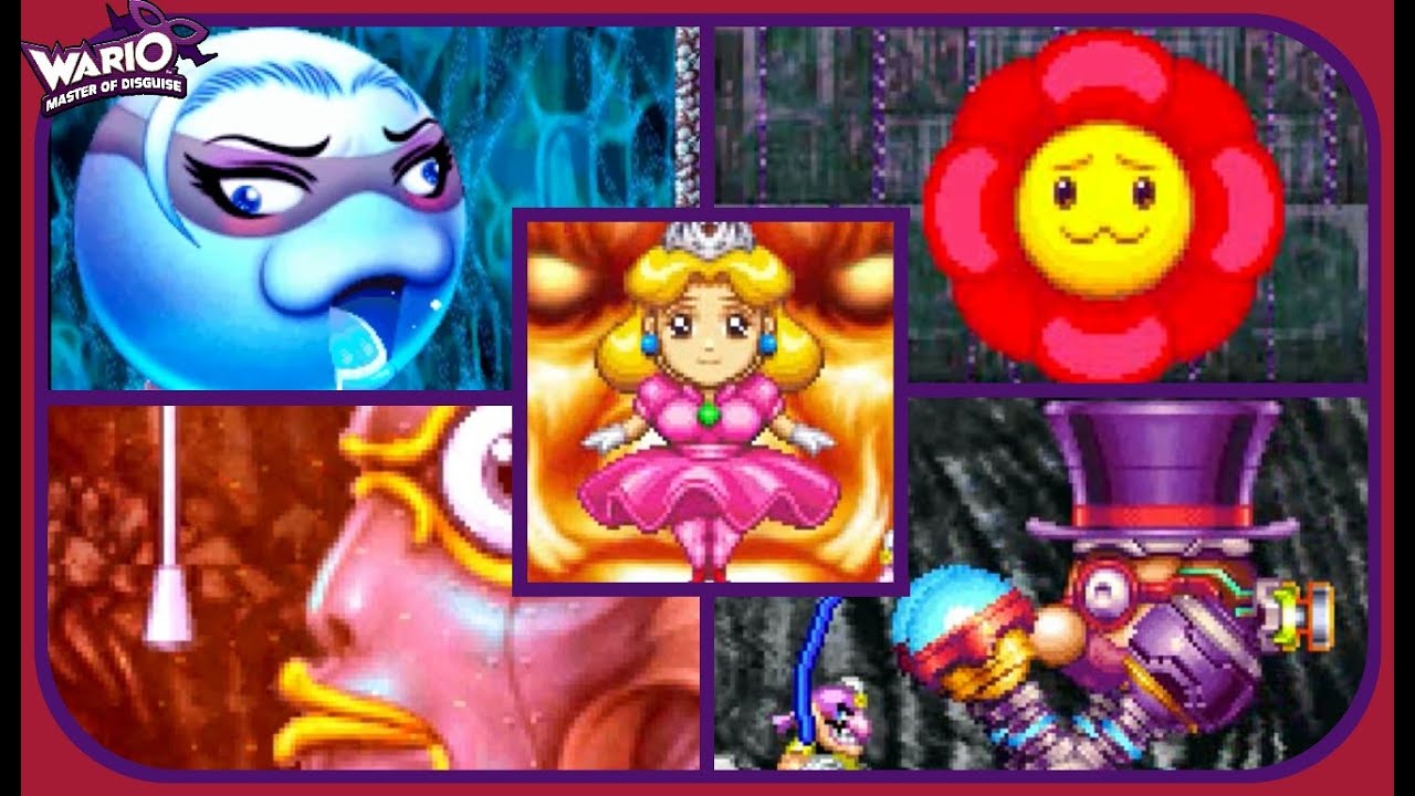 Wario: Master of Disguise - All Boss Encounters - NO DAMAGE!!