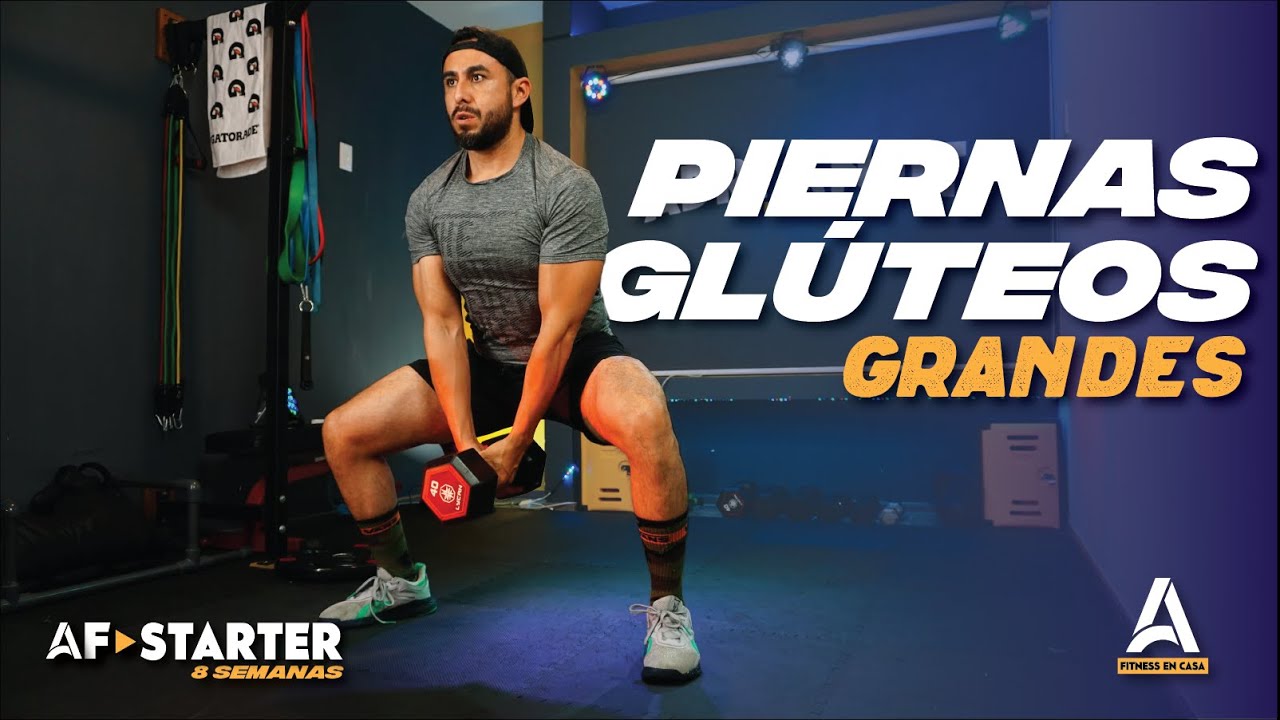 🍑EJERCICIOS para GLÚTEOS y PIERNAS FUERTES - RUTINA en CASA