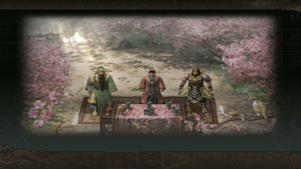 ROTK X Peach Garden Oath Game PS 2 Animated Event