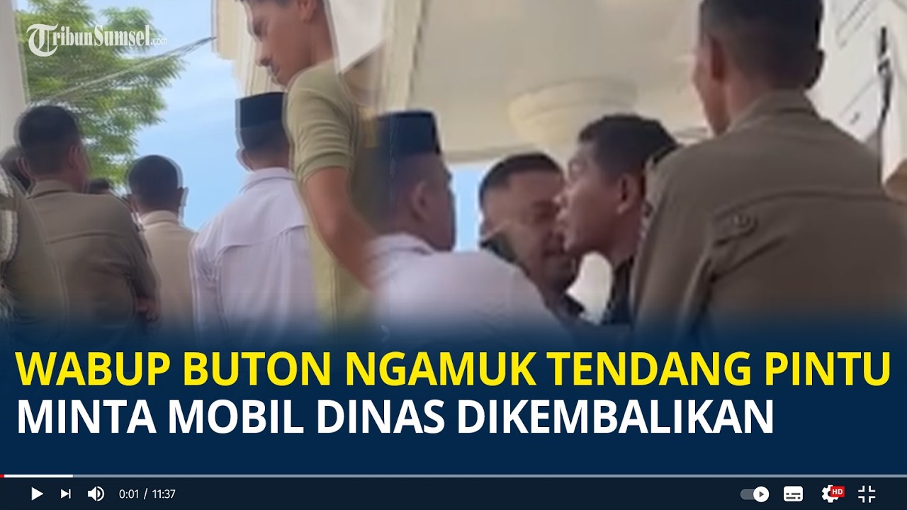 Viral Wakil Bupati Buton Selatan Ngamuk hingga Tendang Pintu Minta Mobil Dinas Dikembalikan