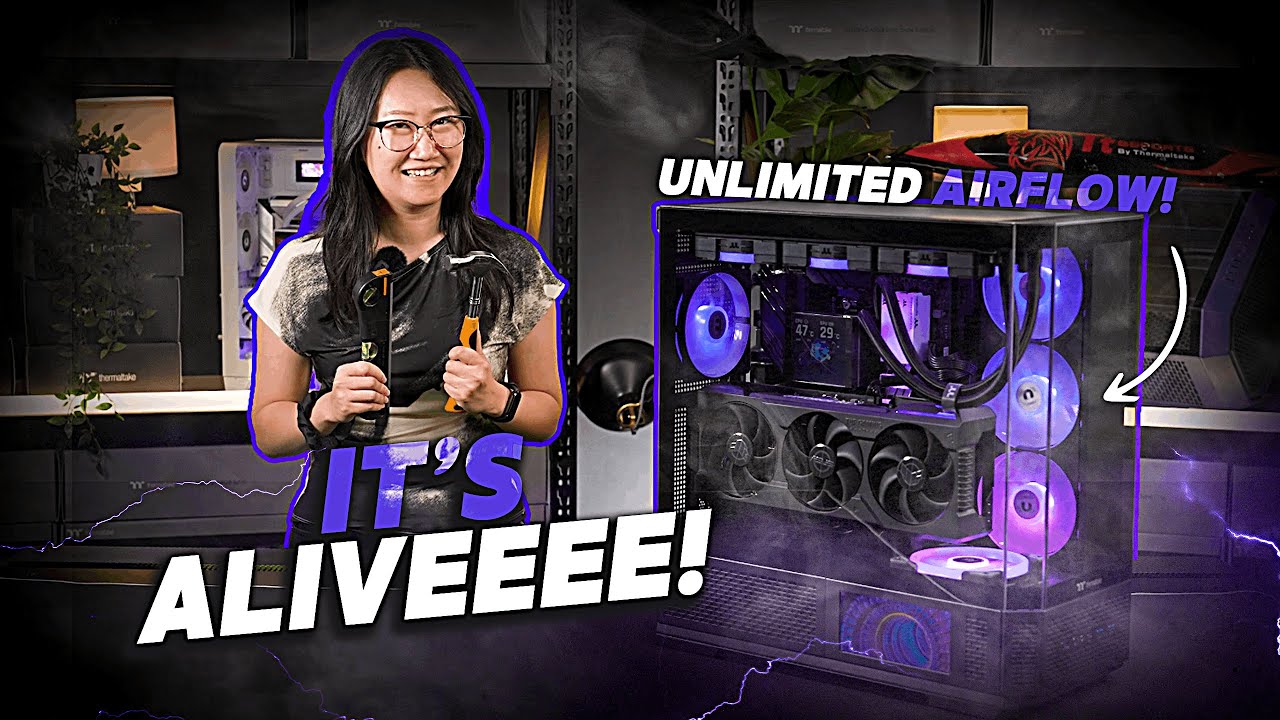 В комплекте идёт ОГРОМНЫЙ ВЕНТИЛЯТОР 3-В-1! Корпус Thermaltake View 370 TG ARGB Mid Tower
