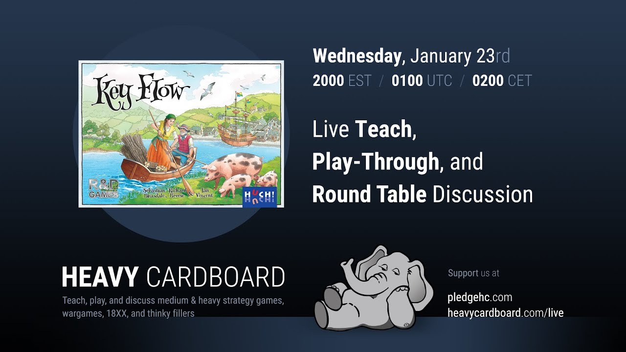 Key Flow 4p Play-through, Teaching, & Roundtable discussion by Heavy Cardboard