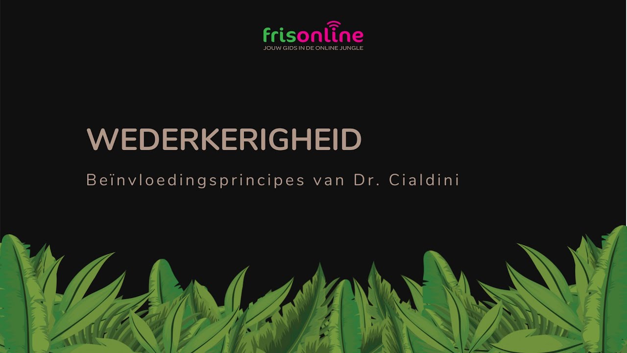 Meer online resultaat met be&iuml;nvloeding volgens Dr. Cialdini | Wederkerigheid