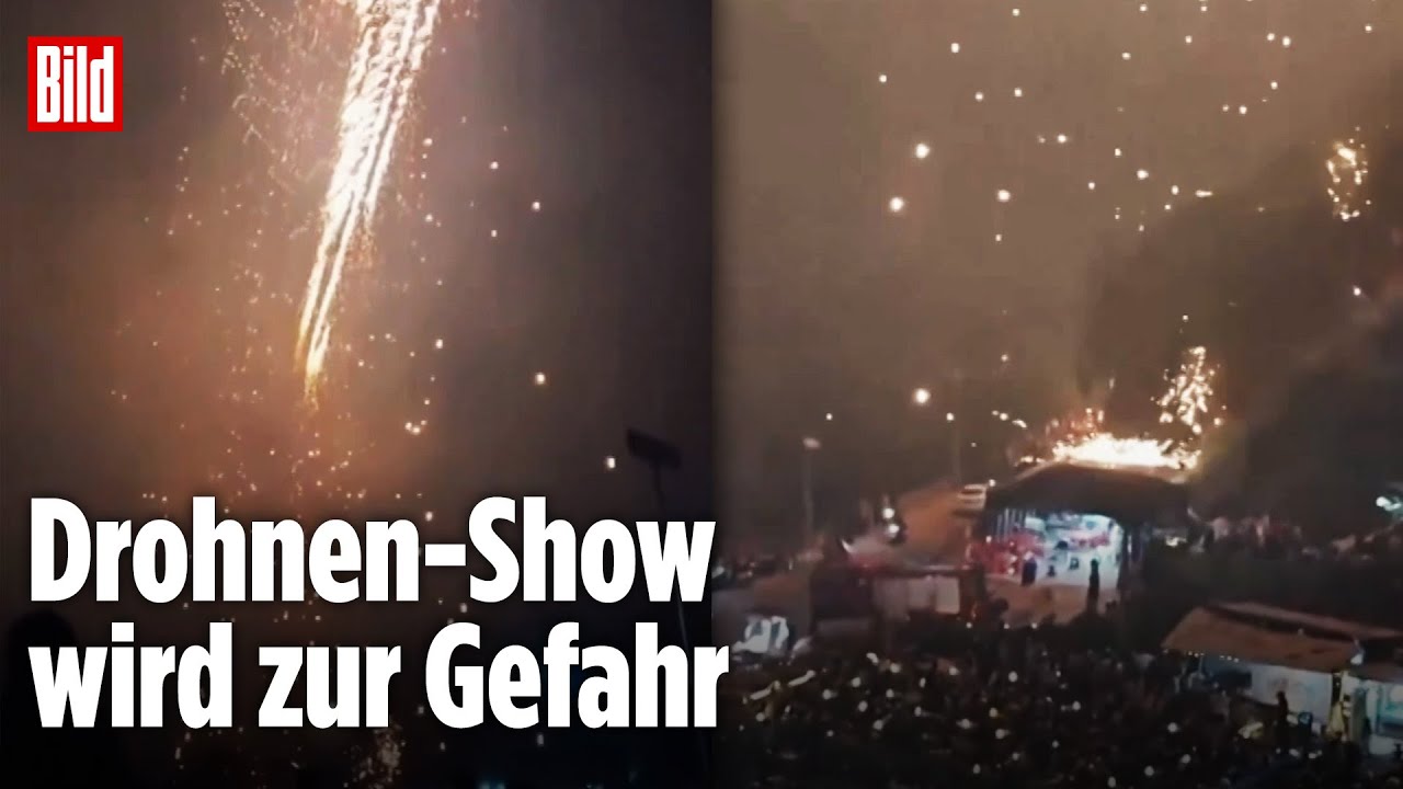 S&uuml;dchina: Hunderte Drohnen st&uuml;rzen bei Lichtshow in Menschenmenge