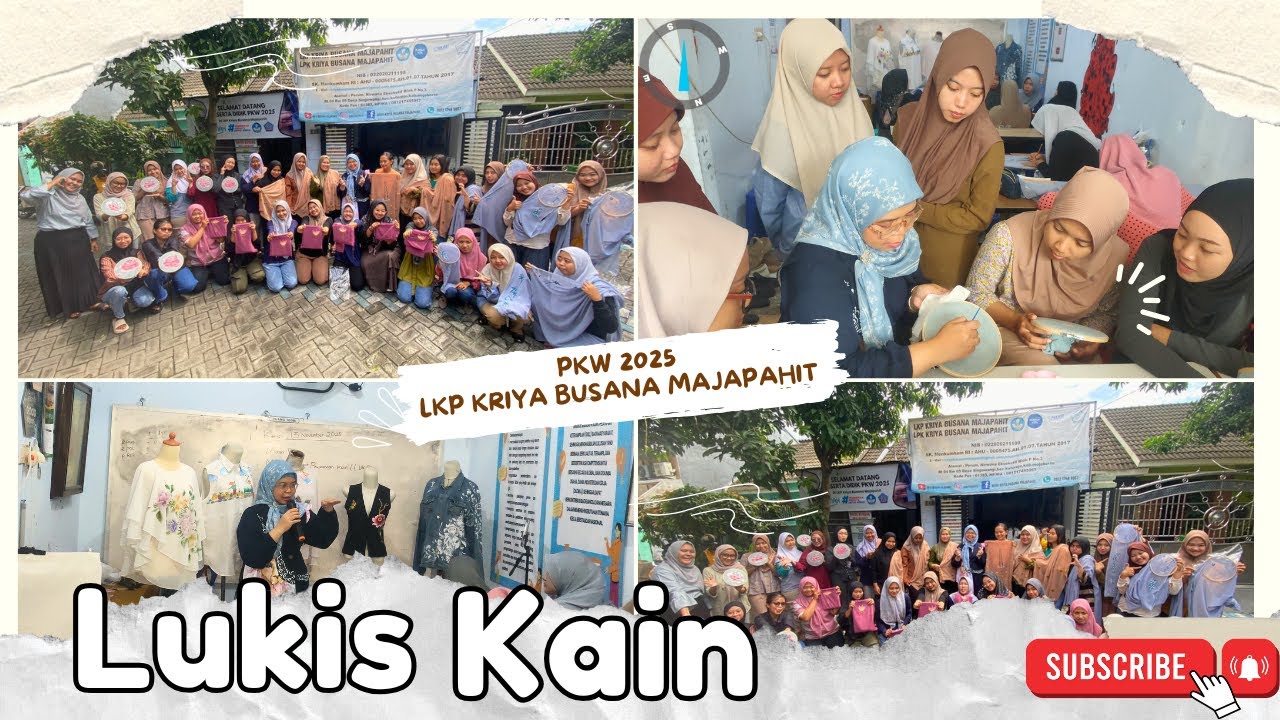 Materi Lukis Kain (Fabric Painting) - PKW 2025 LKP Kriya Busana Majapahit